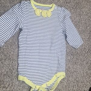 Circo Blue and White Bodysuit with Stripes